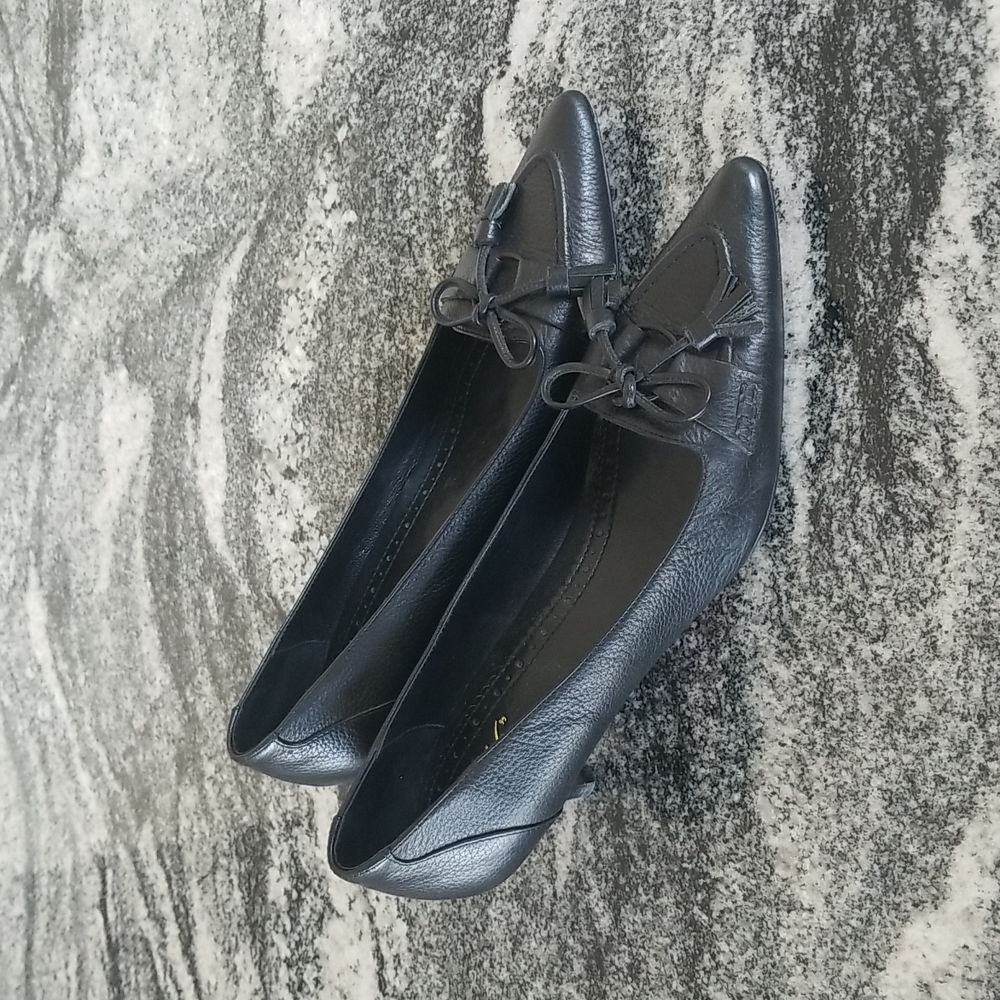 (7.5) "346" Brooks Brothers Leather Heels Luxury Office Night Out Vacation Wow - Picture 4 of 12